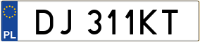 Trailer License Plate